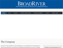 Tablet Screenshot of broadrivercap.com